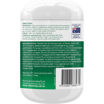 Nature's Way Complete Daily Multivitamin 250 Tablets
