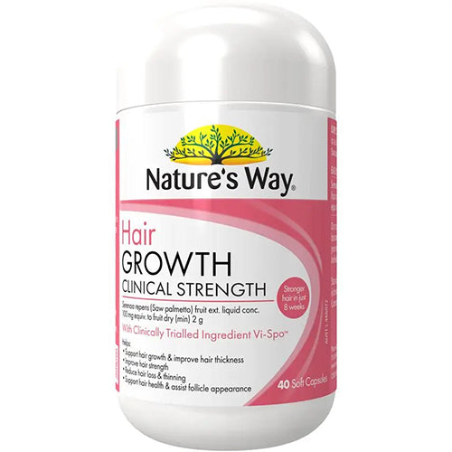 Nature's Way Hair Growth Clinical Strength 40 Capsules