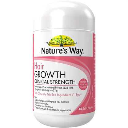 Nature's Way Hair Growth Clinical Strength 40 Capsules