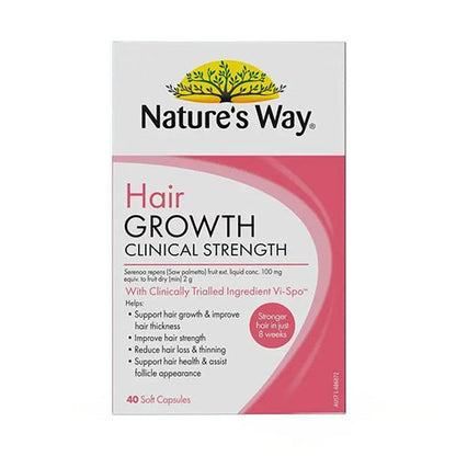 Nature's Way Hair Growth Clinical Strength 40 Capsules