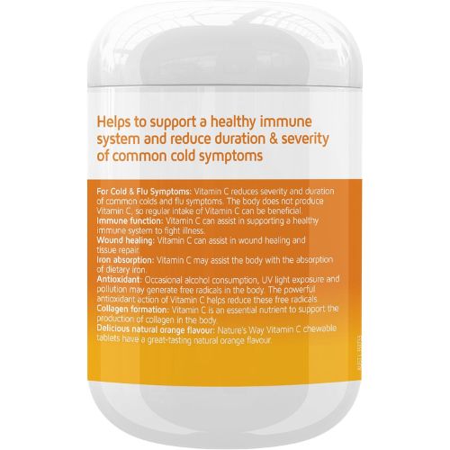 Nature's Way Sugarless Vitamin C 500mg Chewable 320 Tablets