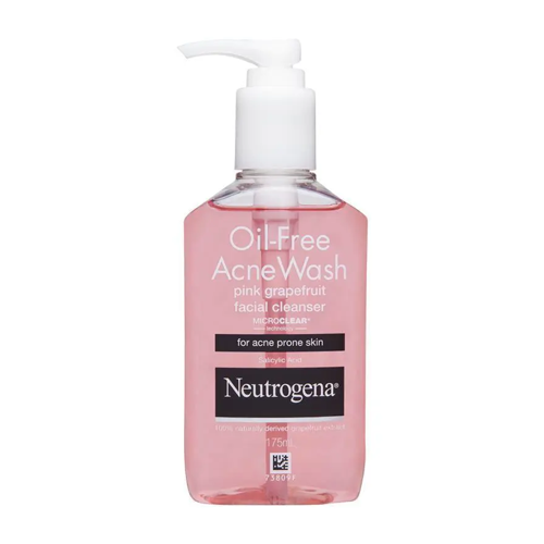 Neutrogena Oil Free Pink Grapefruit Acne Wash Facial Cleanser 175ml