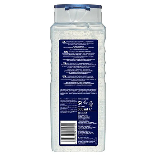 Nivea Men Pure Impact 3 in 1 Shower Gel 500ml