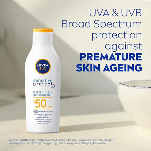 Nivea Sun Sensitive Protect SPF 50 Sunscreen Lotion 200ml