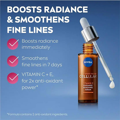 Nivea Cellular Filler Expert Vitamin C Radiance Renewing Serum 30ml