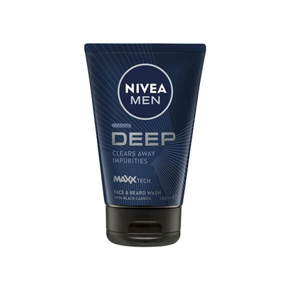 Nivea Men Deep Clears Away Face and Beard Wash 100ml