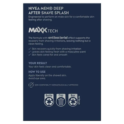 Nivea Men Deep Comfort After Shave Splash 100ml