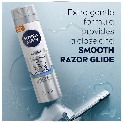 Nivea Men Sensitive Anti Irritation Stubble Shaving Gel 200ml