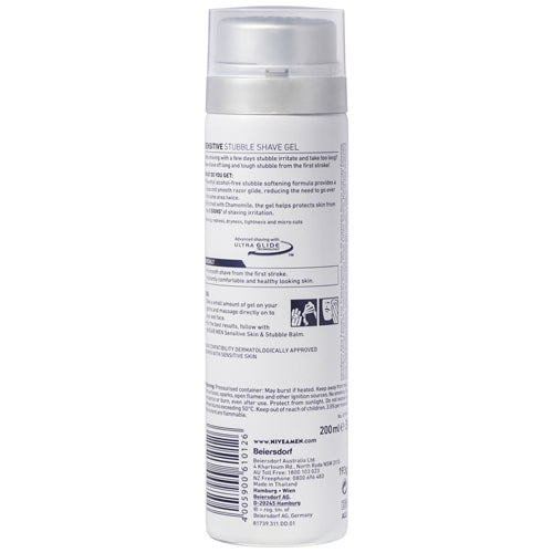 Nivea Men Sensitive Anti Irritation Stubble Shaving Gel 200ml