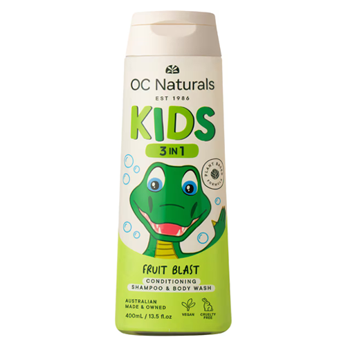 OC Naturals Kids 3-In-1 Fruit Blast Conditioning, Shampoo and Body Wash 400ml
