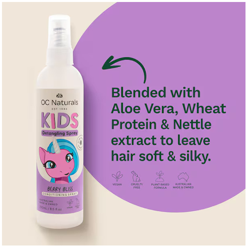 OC Naturals Kids Berry Bliss Detangling Spray 250ml