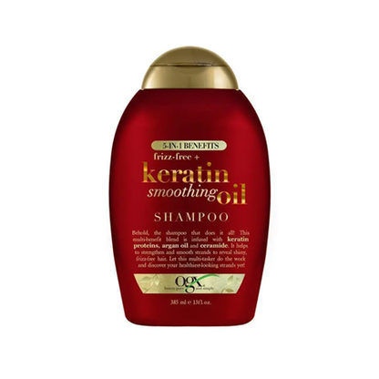 OGX Frizz Free Keratin Smoothing Oil Shampoo 385ml