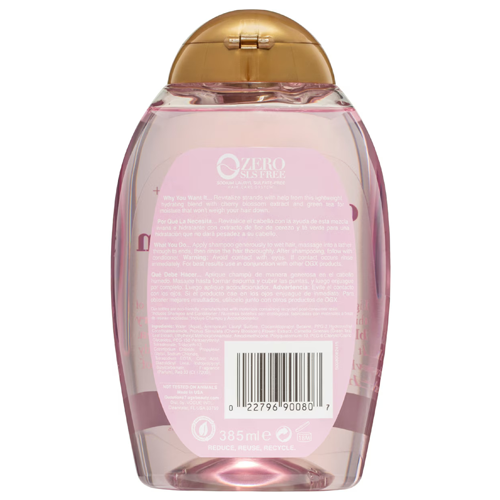 OGX Heavenly Hydration + Shine Cherry Blossom Shampoo 385ml