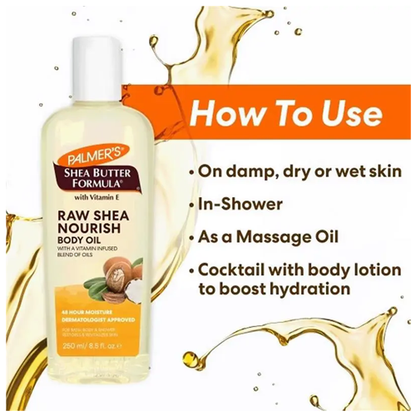Palmer's Shea Butter Raw Shea Nourish Body Oil 250ml