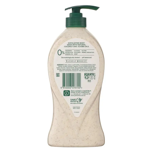 Palmolive Body Butter Coconut & Jojoba Exfoliating Body Wash 750ml