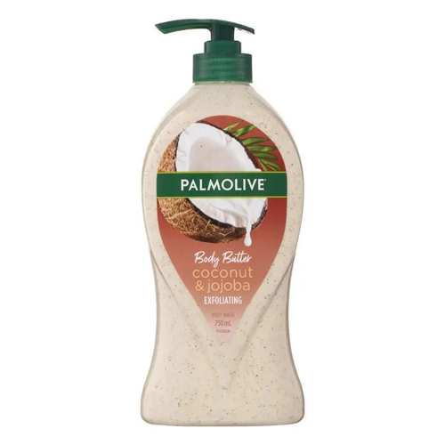 Palmolive Body Butter Coconut & Jojoba Exfoliating Body Wash 750ml