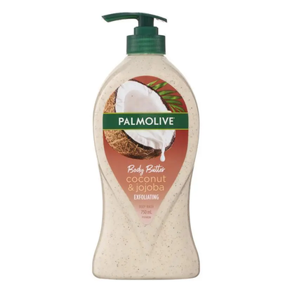 Palmolive Body Butter Coconut & Jojoba Exfoliating Body Wash 750ml