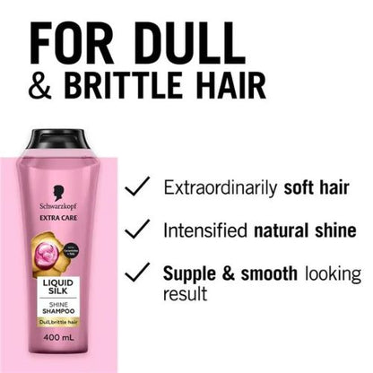 Schwarzkopf Extra Care Liquid Silk Shampoo & Conditioner 400ml
