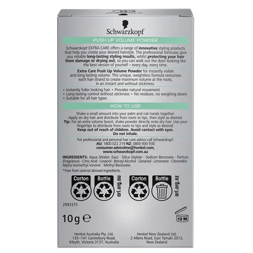 Schwarzkopf Push Up Volume Hair Styling Powder 10g