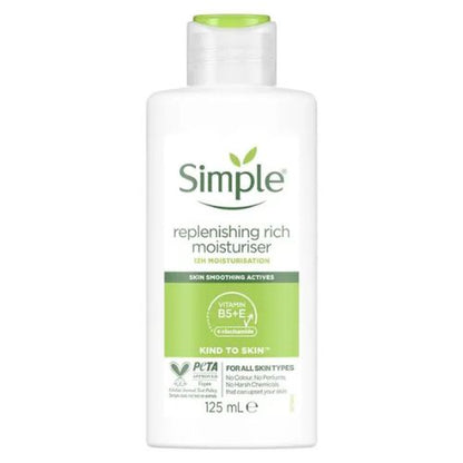 Simple Kind To Skin Rich Moisturiser Replenishing 125ml
