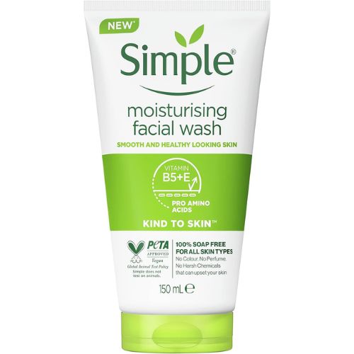 Simple Moisturising Facial Wash Kind To Skin 150mL