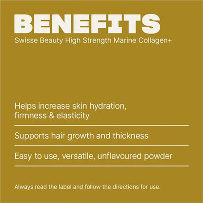 Swisse High Strength Marine Collagen Unflavored Powder 189g