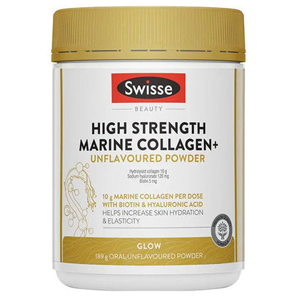 Swisse High Strength Marine Collagen Unflavored Powder 189g