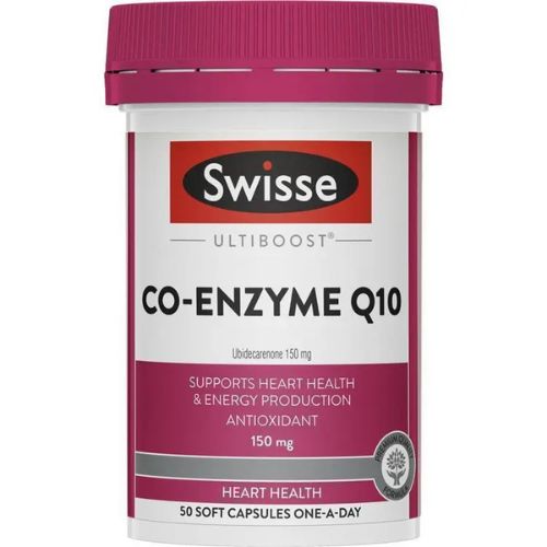 Swisse Ultiboost Co-Enzyme Q10 150mg For Heart Health & Energy Production  50 Capsules