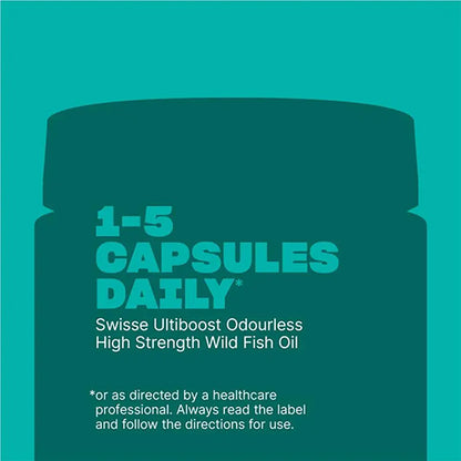Swisse Ultiboost Odourless High Strength Wild Fish Oil 1500mg 200 Capsules