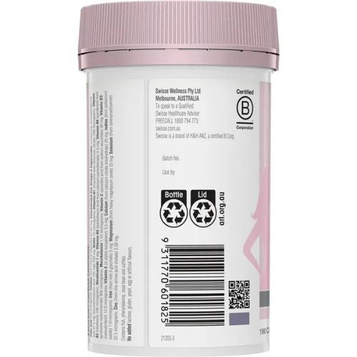 Swisse Ultinatal Pre Conception & Pregnancy Multivitamin 180 Capsules