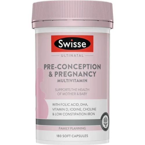Swisse Ultinatal Pre Conception & Pregnancy Multivitamin 180 Capsules