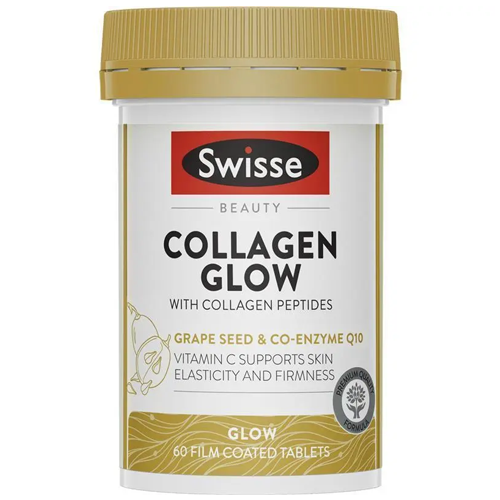 Swisse Beauty Collagen Glow with Collagen Peptides 60 Tablets