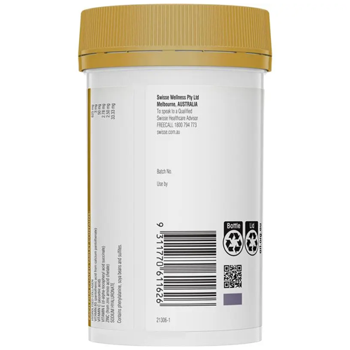 Swisse Beauty Collagen + Hyaluronic Acid Booster 160 Tablets