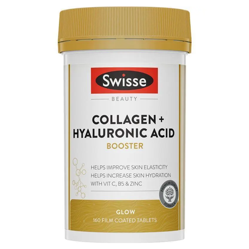 Swisse Beauty Collagen + Hyaluronic Acid Booster 160 Tablets