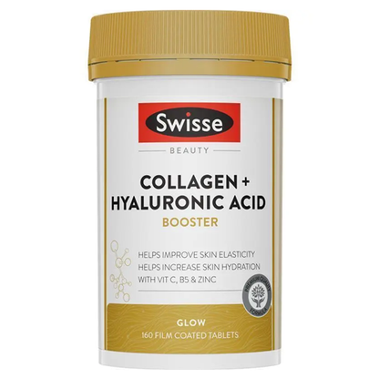 Swisse Beauty Collagen + Hyaluronic Acid Booster 160 Tablets