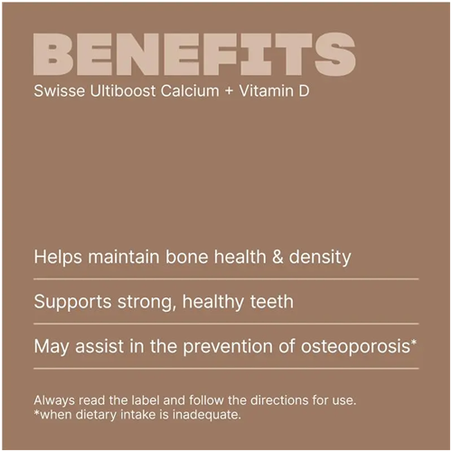 Swisse Ultiboost Calcium + Vitamin D 150 Tablets