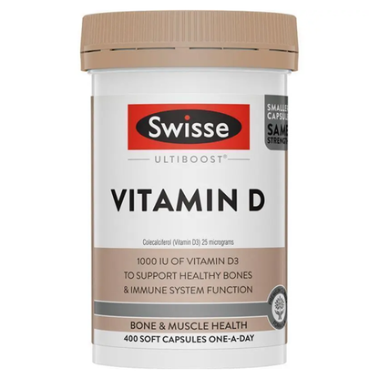 Swisse Ultiboost Vitamin D 400 Capsules