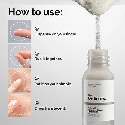 The Ordinary Sulfur 10% Powder to Cream Concentrate 5g