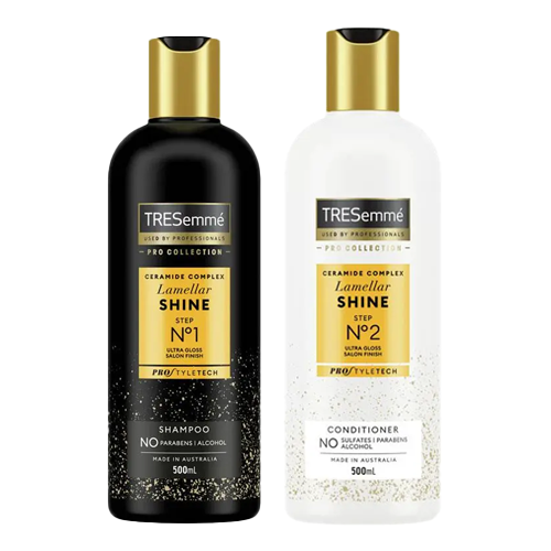 Tresemme Lamellar Shine Shampoo and Conditioner 500ml