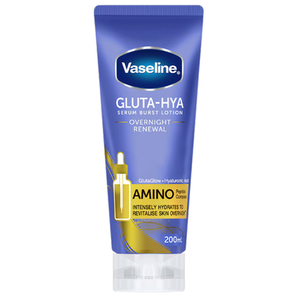 Vaseline Gluta Hya Overnight Renewal Serum Boost Lotion 200ml