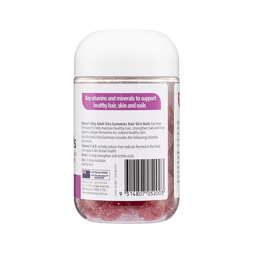 Nature's Way Adult Vita Gummies For Hair,Skin,Nails 60 Gummies